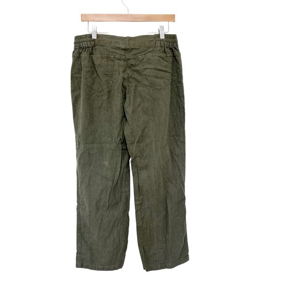 Preswick & Moore Green Linen Blend Pants Sz PL - Picture 4 of 4